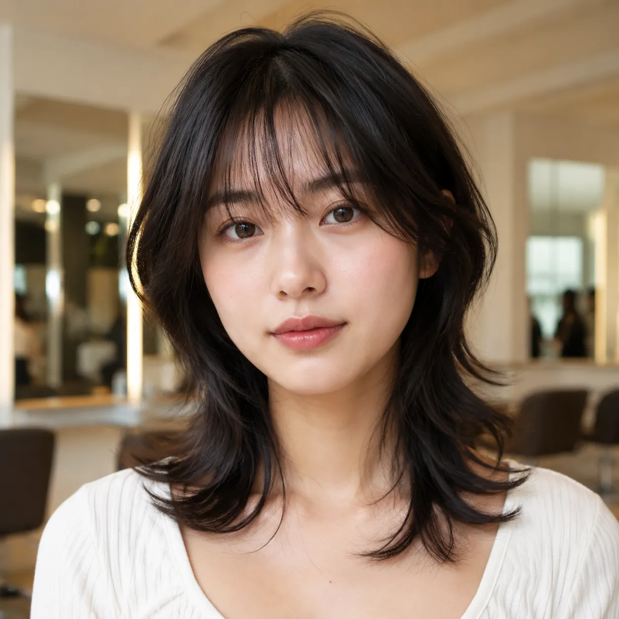 Soft or long wolf cut